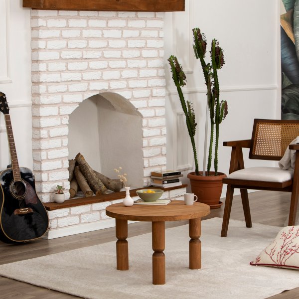 Table basse Ida Ø60 cm - Châtaignier Table basse Ida Ø60 cm - Châtaignier