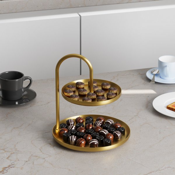 Assiette décorative Kormen - Or Assiette décorative Kormen - Or