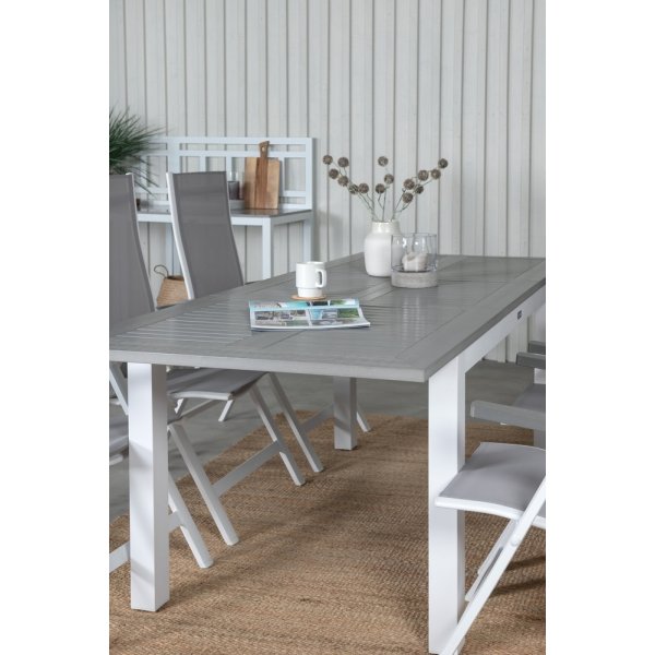 Albany utematgrupp med 6 st Albany stolar - Grå/Vit Albany utematgrupp med 6 st Albany stolar - Grå/Vit