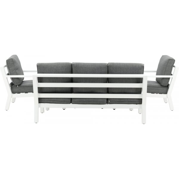 Barcelona soffgrupp - Vit/grå Barcelona soffgrupp - Vit/grå