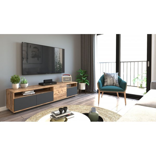 Future TV-b�nk 5 - Furu/antracit