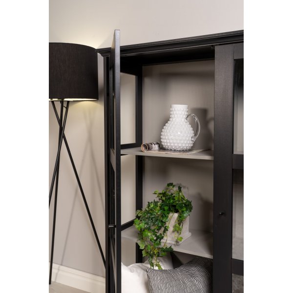 Touch vitrinsk�p dubbla d�rrar - Svart