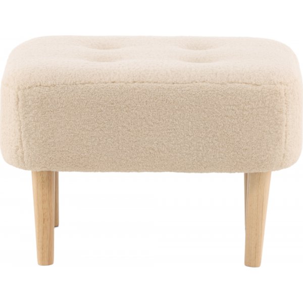 Salina sittpuff - Vit fleece Salina sittpuff - Vit fleece