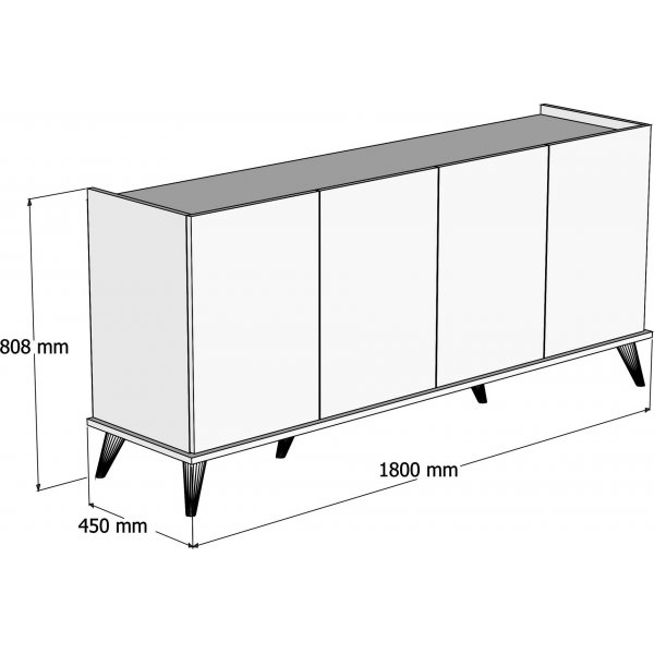Buffet élégant - Noyer Buffet élégant - Noyer