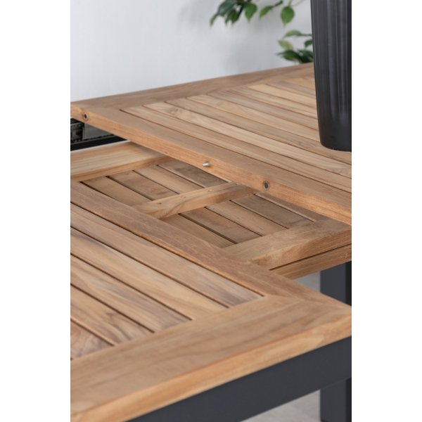 Panama matbord 210 x 90 cm - Svart/Natur Panama matbord 210 x 90 cm - Svart/Natur