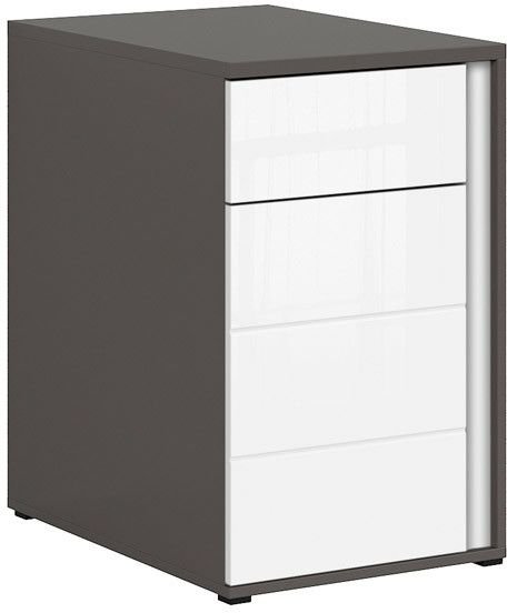Link byrå - Grafitgrå/vit Link byrå - Grafitgrå/vit
