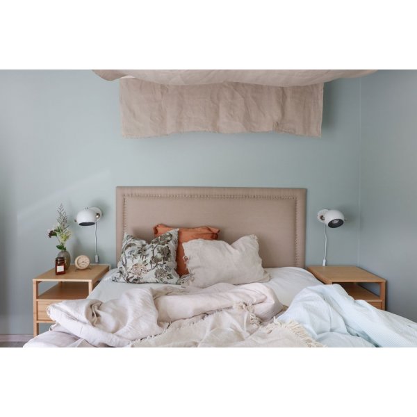 Bow vgglampa - Vit/brun/silver