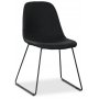 Atlantic matgrupp: Oliver matbord HPL + 4 st Atlantic sled stolar svart PU