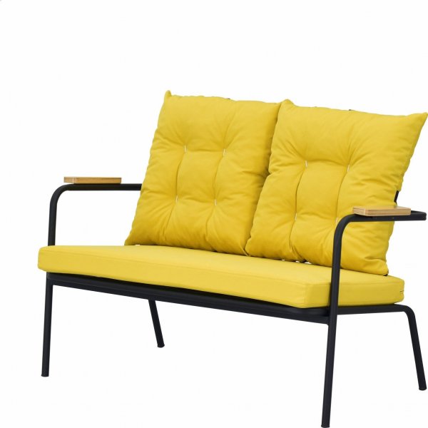 Salon de jardin Bremen - Jaune/noir + Détachant pour meubles Salon de jardin Bremen - Jaune/noir + Détachant pour meubles