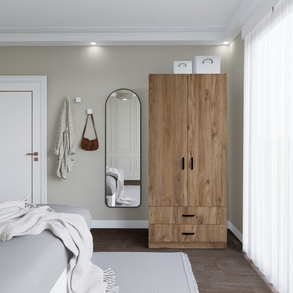 Yaman garderob 80 x 47 x 182 cm - Furu