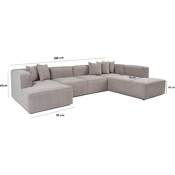 Plus de u-sofa - Mocca