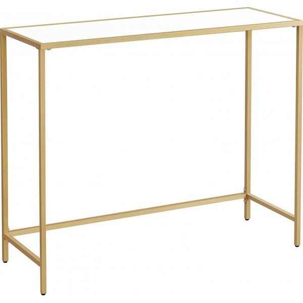 Lejla konsolbord 100 x 35 cm - Vit/guld