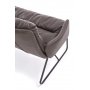 Gerda XL soffa - Mrk gr/svart
