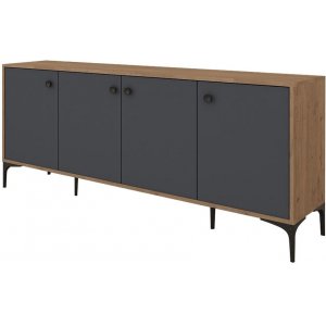 Eidur dressoir - Eiken/antraciet