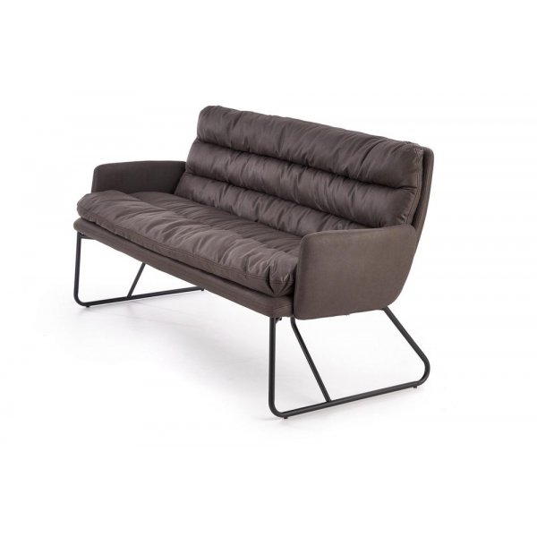 Gerda XL soffa - M�rk gr�/svart