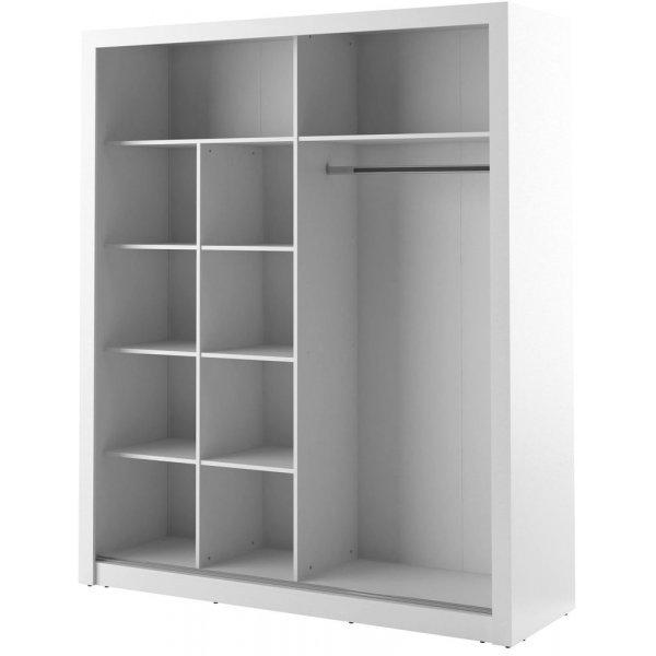 Garderob med skjutdörrar 215x203 cm Garderob med skjutdörrar 215x203 cm