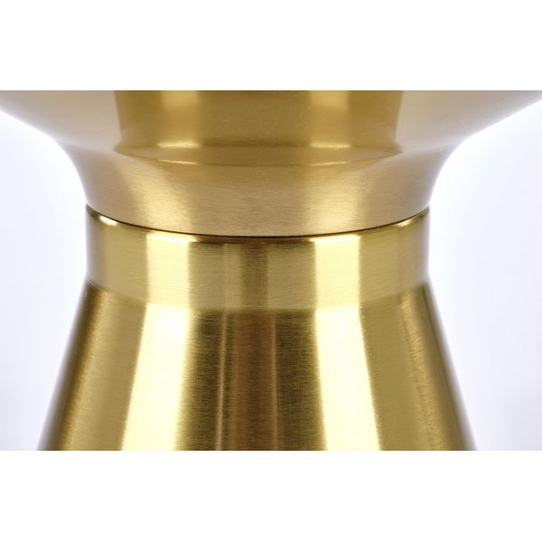 Tribeca soffbord Ø50 cm - Svart marmor/guld Tribeca soffbord Ø50 cm - Svart marmor/guld
