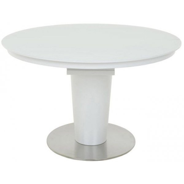 Svalv runt matbord 120-160 cm - Vit