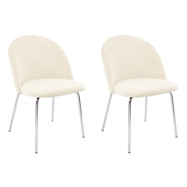 Stol i beige sammet - Plaza + Flckborttagare fr mbler