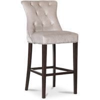 Tuva Denise barstol med handtag - Gråbeige sammet Tuva Denise barstol med handtag - Gråbeige sammet
