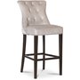 Tuva Denise barstol med handtag - Grbeige sammet