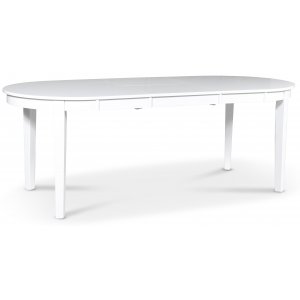 Gåsö ovalt matbord förlängningsbart 160-210 cm - Vit