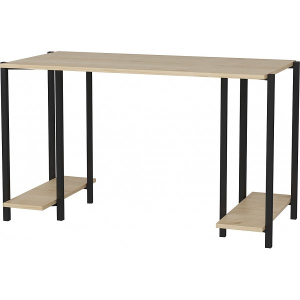 Bureau Academy 125,2 x 60 cm - Noir/chêne Bureau Academy 125,2 x 60 cm - Noir/chêne