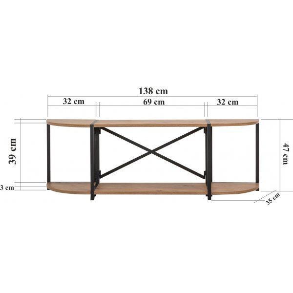 Banc mdia Sky - Pin/noir
