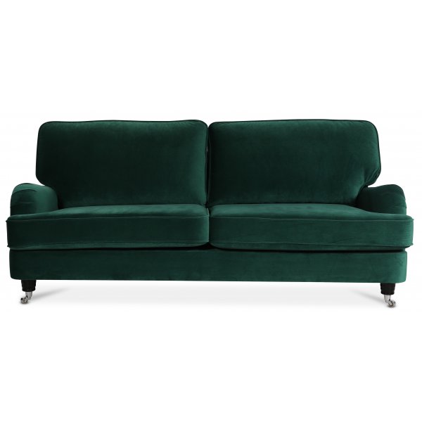 Kvarsebo Howard 3-sits soffa - Gr�n (Sammet)