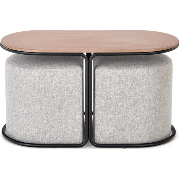 Rodeo soffbord 88 x 43 cm - Craft ek/svart Rodeo soffbord 88 x 43 cm - Craft ek/svart