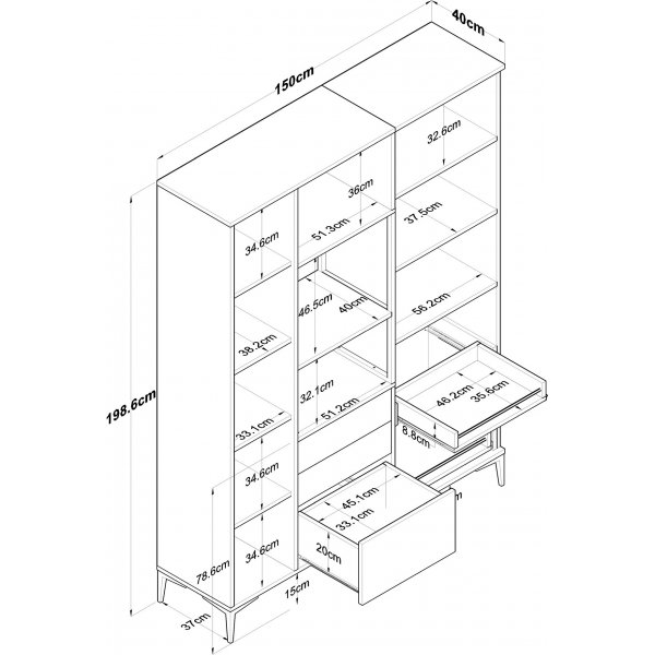Armoire Jericho 131 - Blanc