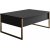 Table basse Lux 90 x 60 cm - Anthracite/or