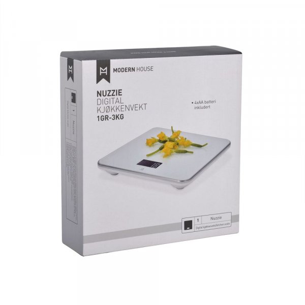 Nuzzie köksvåg - Vit Nuzzie köksvåg - Vit