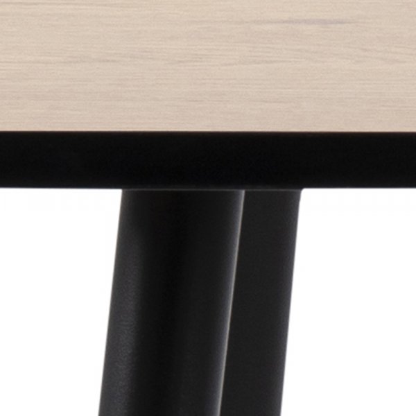 Table  manger Wilma 80 cm - Chne/noir