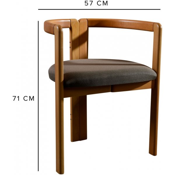 Chaise de salle à manger Cerni 2-pack - Chêne/brun Chaise de salle à manger Cerni 2-pack - Chêne/brun