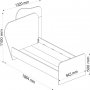 Suave enkelsng 190 x 90 cm - Valnt/beige