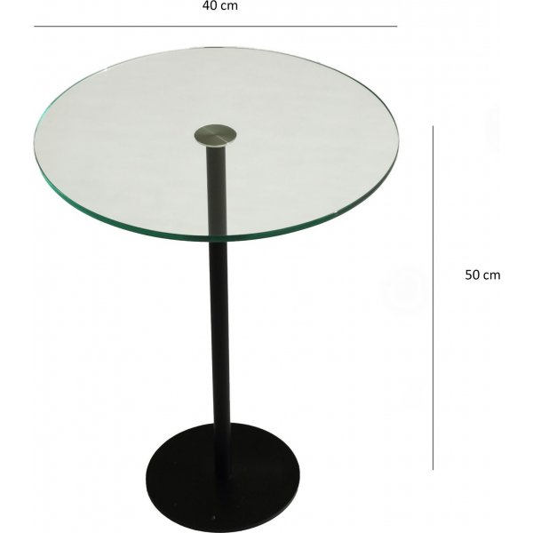 Table basse sociale Ø40 cm - Noir Table basse sociale Ø40 cm - Noir
