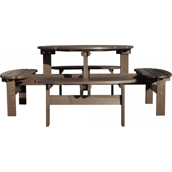 Ronda meubelgroep - Tuinbank & tafel in één - Bruin Ronda meubelgroep - Tuinbank & tafel in één - Bruin