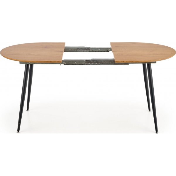 Table à manger Rocky 120-160 cm - Chêne/noir Table à manger Rocky 120-160 cm - Chêne/noir