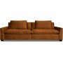 Gabby 4-sits soffa i bronsbrun sammet