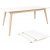 Copenhagen Matbord - Vit/natur - 195/285x90 Copenhagen Matbord - Vit/natur - 195/285x90