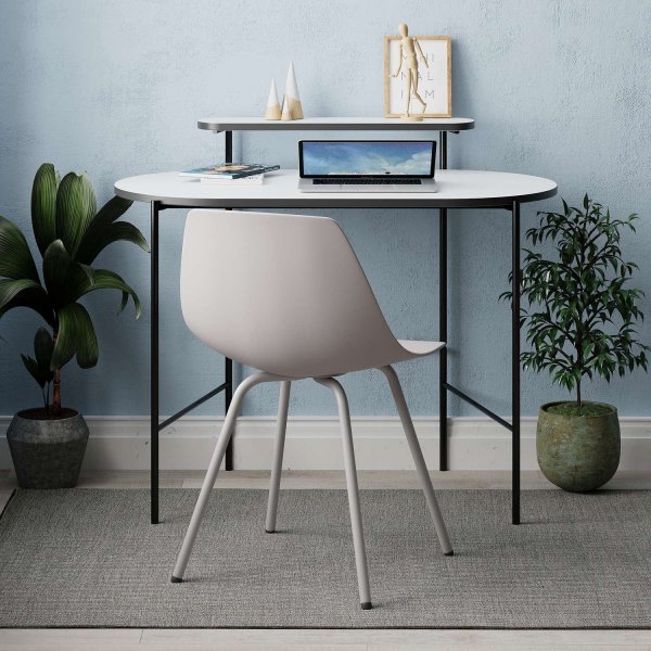 Lob skrivbord 100x72 cm - Vit