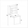 Sedir skrivbord 59x90 cm - Vit