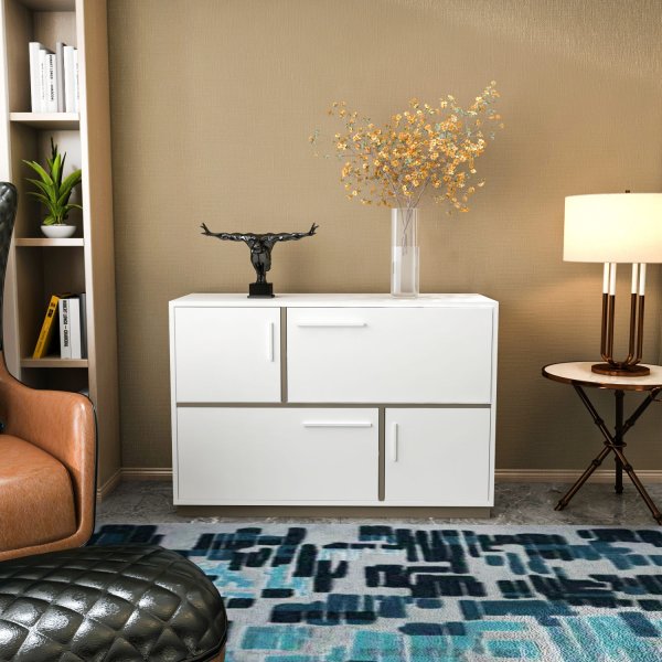 Armoire Mares - Blanc/gris Armoire Mares - Blanc/gris