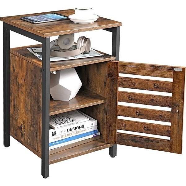 Vilgot nachtkastje - Bruin/zwart