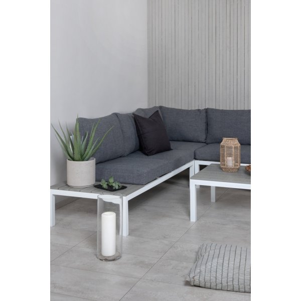 Odense hörnsoffgrupp - Grå/Vit Odense hörnsoffgrupp - Grå/Vit