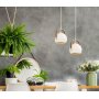 Bow taklampa - Vit/brun/silver