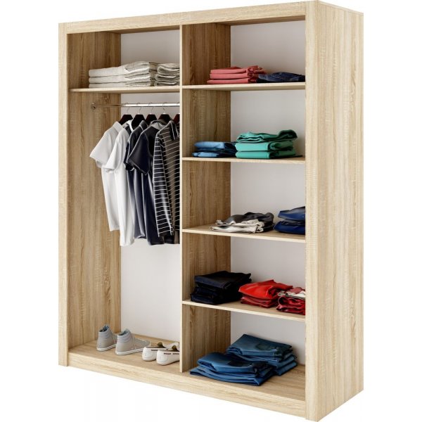 Einar garderob 2 - Sonoma ek