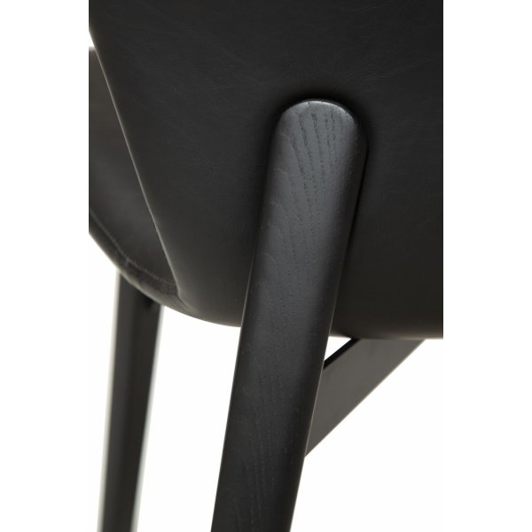 Chaise de salle à manger Paragon - PU noir Chaise de salle à manger Paragon - PU noir