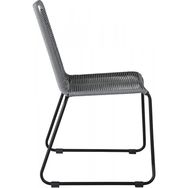 Lindos matstol - Grå/Svart Lindos matstol - Grå/Svart